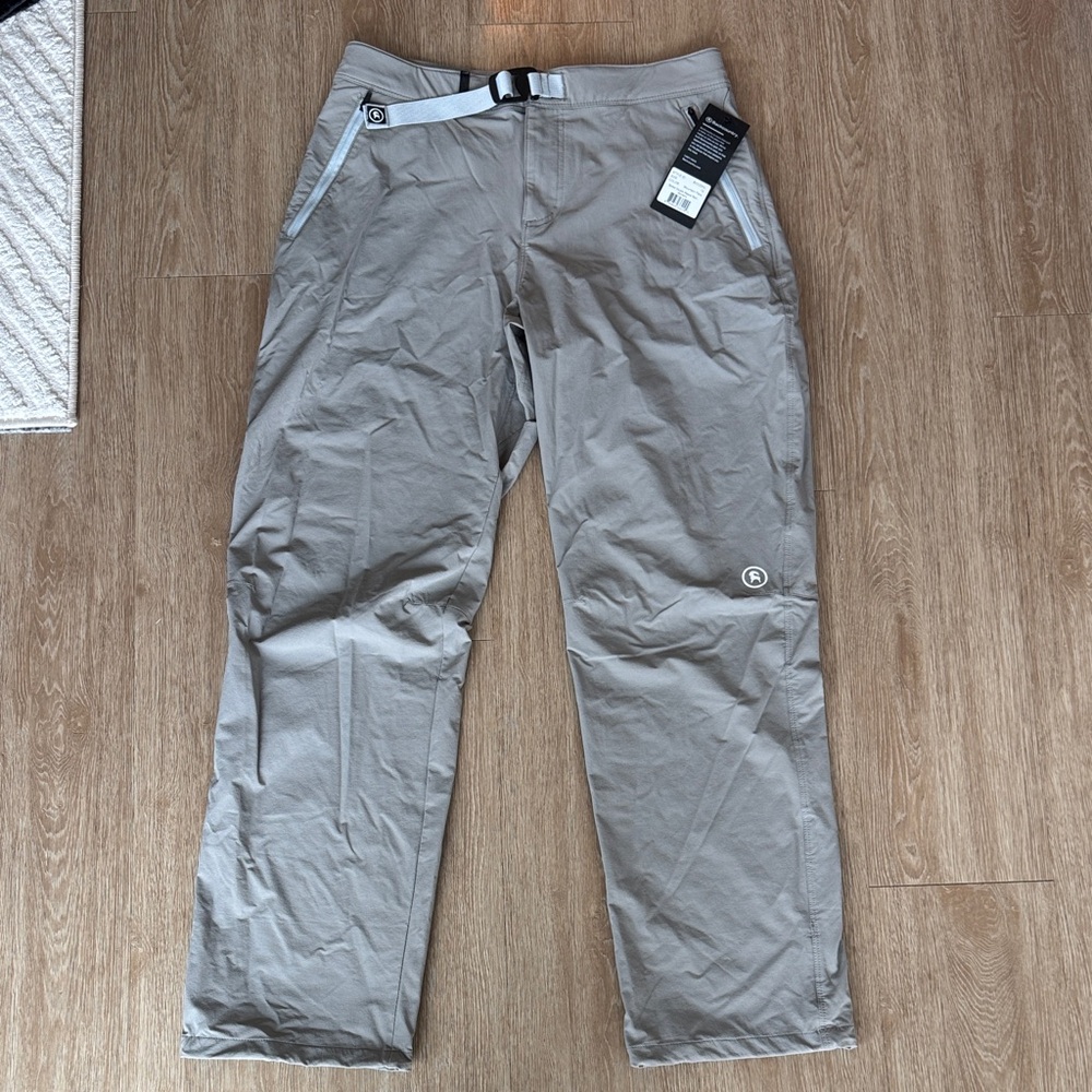 Backcountry Belted Double Weave Pant Gray